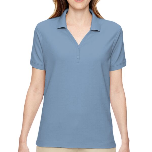 Ladies' Pima Piqué Short-Sleeve Y-Collar Polo Thumbnail