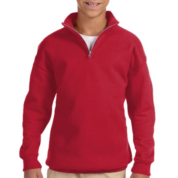 Youth NuBlend ® 1/4 Zip Cadet Collar Sweatshirt Thumbnail